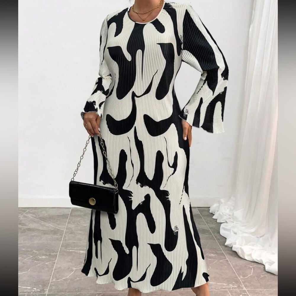 CELURE PLUS SIZE WOMEN GEOMETRIC PRINT